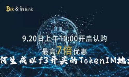 如何生成以f3开头的TokenIM地址?