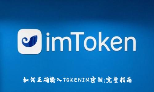 如何正确输入TOKENIM密钥：完整指南